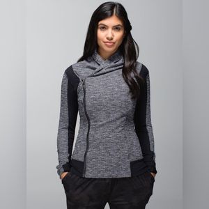 Lululemon Bhakti Yoga Jacket Coco Pique Black / Black Size 10